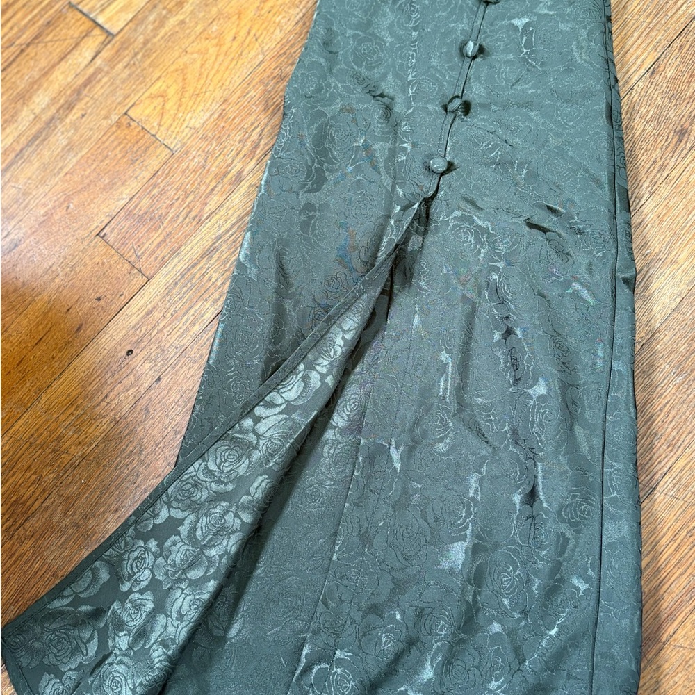 Miami Green Maxi Pencil Skirt with Slit